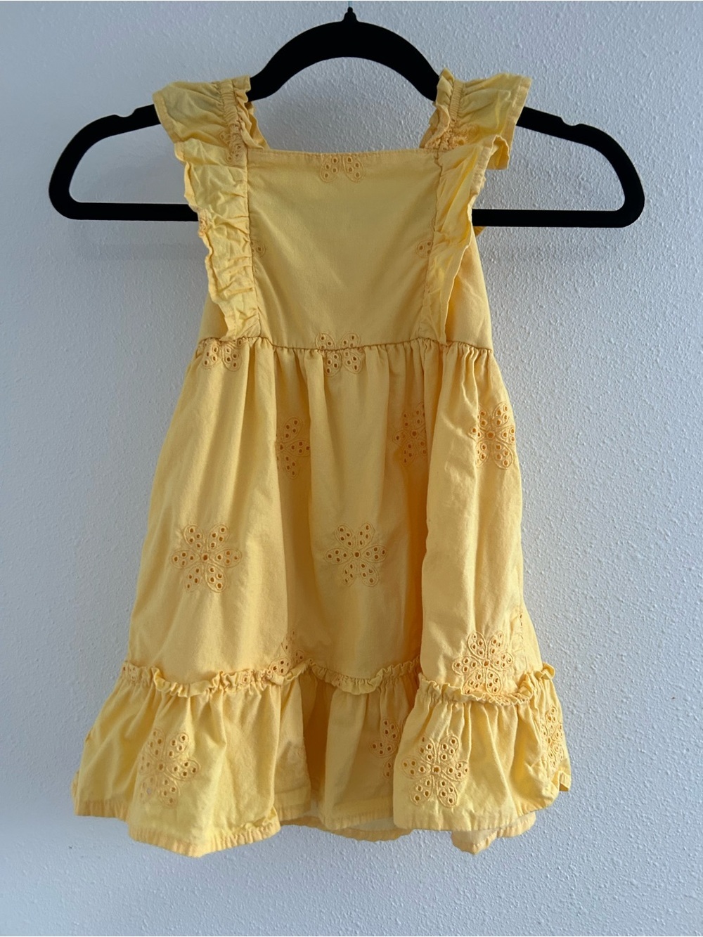 Gymboree Yellow Eyelet Ruffle Dress - Picture 3 of 4